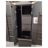 (2) Filing Cabinet with Side Coat Storage