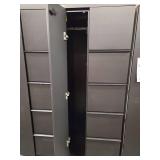 (2) Filing Cabinet with Side Coat Storage