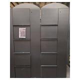 (2) Filing Cabinet with Side Coat Storage