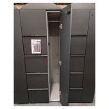 (2) Filing Cabinet with Side Coat Storage