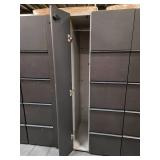 (2) Filing Cabinet with Side Coat Storage