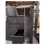 (2) Filing Cabinet with Side Coat Storage