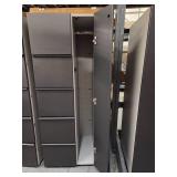 (2) Filing Cabinet with Side Coat Storage
