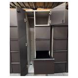 (2) Filing Cabinet with Side Coat Storage