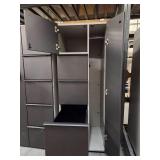 (2) Filing Cabinet with Side Coat Storage