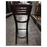 (8) Bar Stools with Wood Mahogany Seat