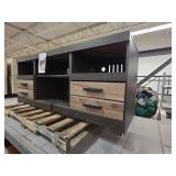 Modern Entertainment Center with Rustic Drawers