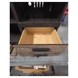 Modern Entertainment Center with Rustic Drawers