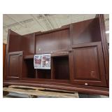 Desk with Overhead Storage