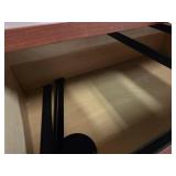 Wood Filing Cabinet with Hutch