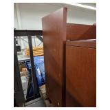 Wood Filing Cabinet with Hutch