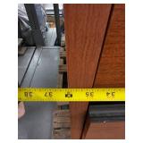 Wood Filing Cabinet with Hutch