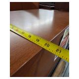 Wood Filing Cabinet with Hutch