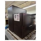 Dark Wood Cabinet and Drawers