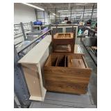 (3) Side Tables and (1) Book Shelf