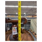 Round Wood Table with Pedestal Base