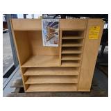 Industrial Multi-Tier Wooden Shelf