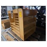 Industrial Multi-Tier Wooden Shelf