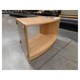 Curved Shelf and Rolling Box