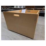 Curved Shelf and Rolling Box