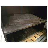 Dark Wood Display Shelf Unit