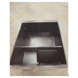 Dark Wood Display Shelf Unit