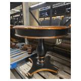 Traditional Round Pedestal Side Table