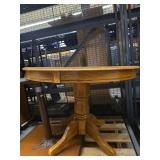 Traditional Oak Pedestal Dining Table and Restaurant Style Table