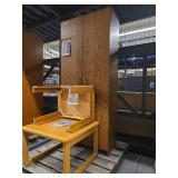 Wooden Storage Cabinet and 2 Side Tables