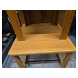 Wooden Storage Cabinet and 2 Side Tables