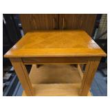 Wooden Storage Cabinet and 2 Side Tables