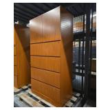 Teak Wall Unit Filing System