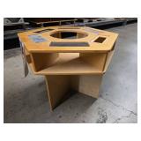 Wooden Kids Round Side Table, Wooden Kids Sensory Table
