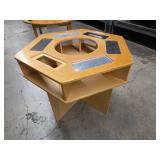Wooden Kids Round Side Table, Wooden Kids Sensory Table