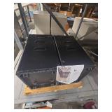 (2) Black Metal 3-Drawer Filing Cabinet