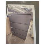 4-Drawer Lateral File Cabinet - Gray Metal