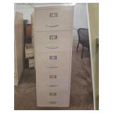 Industrial 5-Drawer Metal Filing Cabinet with Keys