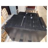 (2) Black Metal Filing Cabinets