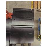 (2) Black Metal Filing Cabinets