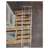 Contemporary Display Shelving Unit with Metal Base