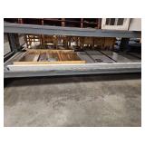 (1) 8ft and (1) 4t White Boards, Wooden Display Case