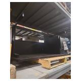 Computer Work Desk with Black Metal Frame