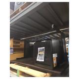 Computer Work Desk with Black Metal Frame