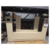 (2) Cream Metal Desks