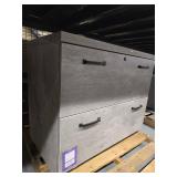 Grey 2 Drawer Lateral Filing Cabinet