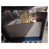 Grey and Blue 2 Drawer Student Desk