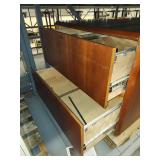 Mid-Century Wood Cabinet Set