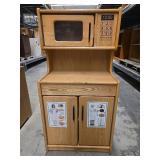 Wood Play Kitchen Set with Microwave and Stove