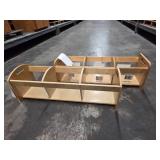 (2) Wooden Shelf Unit by Kaplan