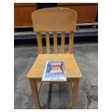 (2) Oak School Chairs